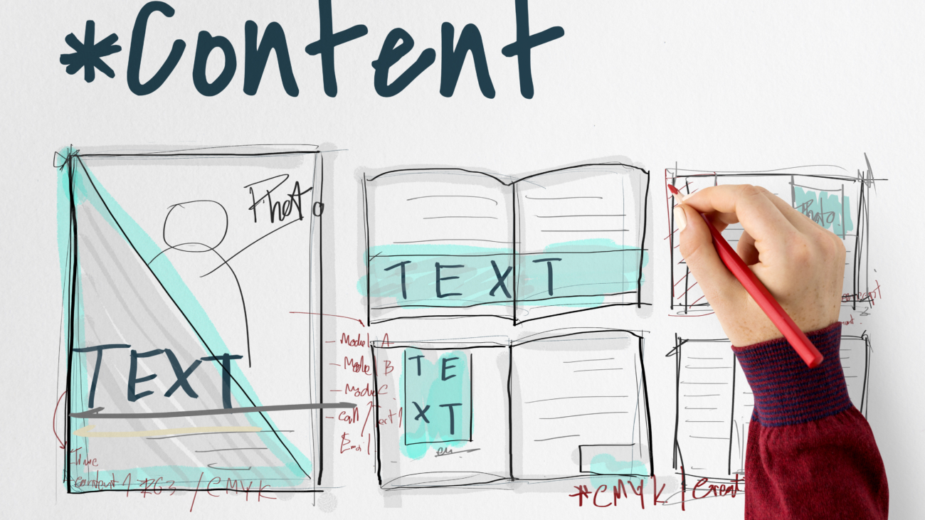 E-book layout design draft graphic